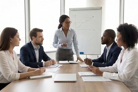 NGO team collaborating